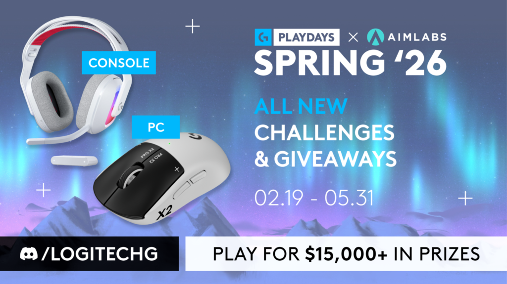 Logitech G PLAYDAYS x Aimlabs Spring 2026 Prizes!
