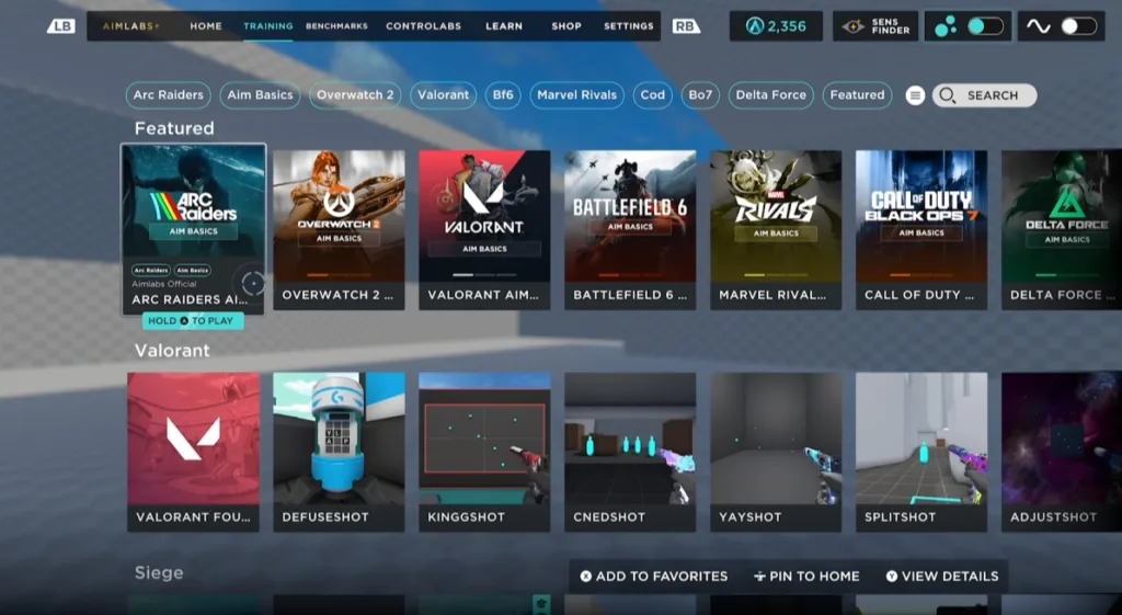 Aim Basics Routine on Aimlabs Console!